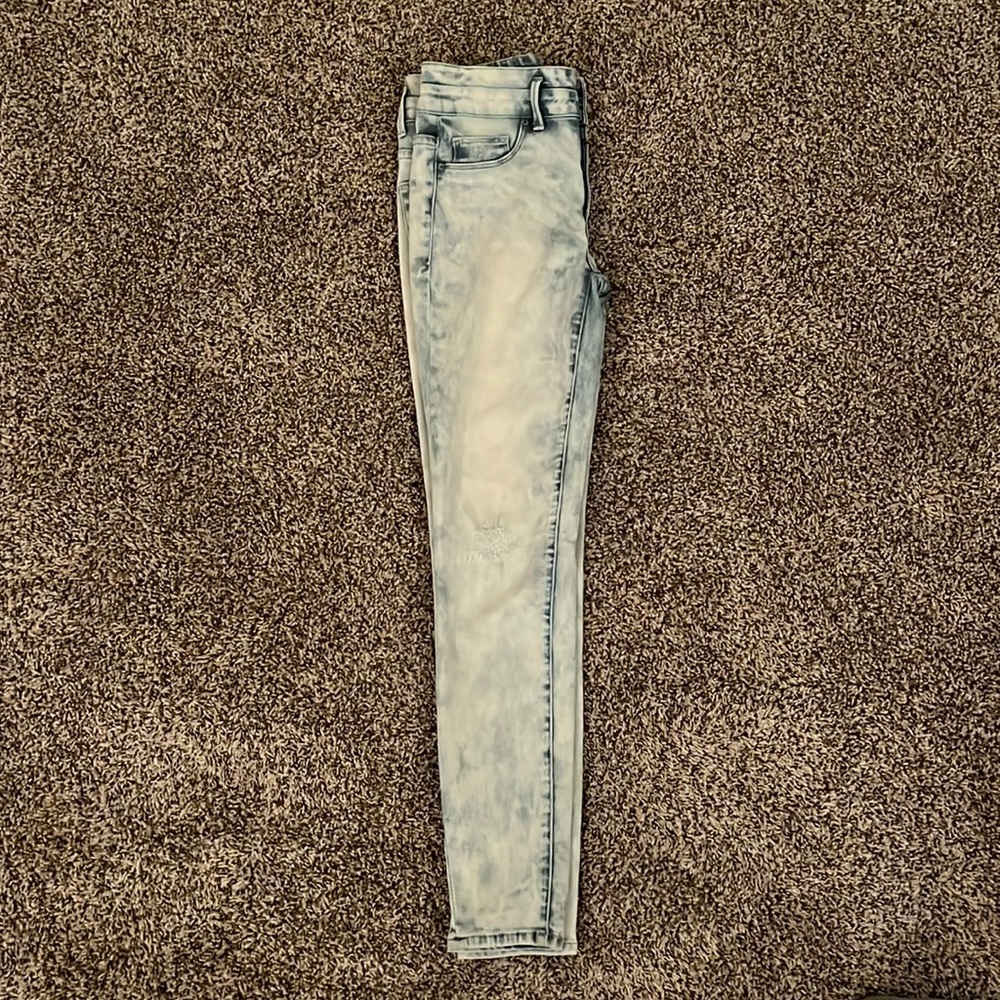 High waist denim jeggings
